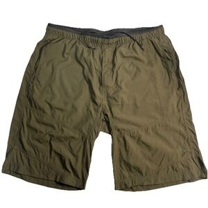 The North Face Men Size XL Olive Green Nylon Pocket 11" Hiking Outdoor Shorts‎